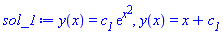 y(x) = c__1*exp(x^2), y(x) = x+c__1