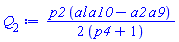 (1/2)*p2*(a10*al-a2*a9)/(p4+1)