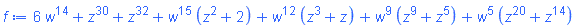 6*w^14+z^30+z^32+w^15*(z^2+2)+w^12*(z^3+z)+w^9*(z^9+z^5)+w^5*(z^20+z^14)