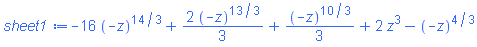 -16*(-z)^(14/3)+(2/3)*(-z)^(13/3)+(1/3)*(-z)^(10/3)+2*z^3-(-z)^(4/3)