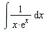 int(1/(x*exp(x)), x)