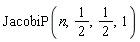 JacobiP(n, 1/2, 1/2, 1)