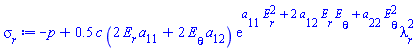 -p+.5*c*(2*E[r]*a[11]+2*E[theta]*a[12])*exp(E[r]^2*a[11]+2*E[r]*E[theta]*a[12]+E[theta]^2*a[22])*lambda[r]^2
