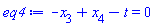 -x[3]+x[4]-t = 0