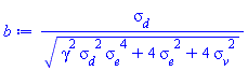 sigma__d/(gamma^2*sigma__d^2*sigma__e^4+4*sigma__e^2+4*sigma__v^2)^(1/2)