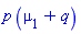p*(mu[1]+q)
