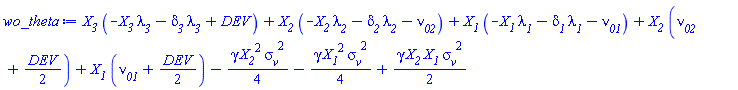 X__3*(-X__3*lambda__3-delta__3*lambda__3+DEV)+X__2*(-X__2*lambda__2-delta__2*lambda__2-nu__02)+X__1*(-X__1*lambda__1-delta__1*lambda__1-nu__01)+X__2*(nu__02+(1/2)*DEV)+X__1*(nu__01+(1/2)*DEV)-(1/4)*gamma*X__2^2*sigma__v^2-(1/4)*gamma*X__1^2*sigma__v^2+(1/2)*gamma*X__2*X__1*sigma__v^2