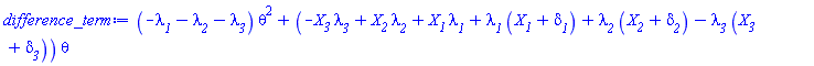 (-lambda__1-lambda__2-lambda__3)*theta^2+(-X__3*lambda__3+X__2*lambda__2+X__1*lambda__1+lambda__1*(X__1+delta__1)+lambda__2*(X__2+delta__2)-lambda__3*(X__3+delta__3))*theta