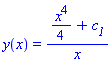 y(x) = ((1/4)*x^4+c__1)/x