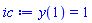 y(1) = 1