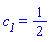 c__1 = 1/2