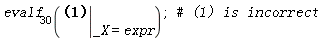 evalf[30](eval(27*_X^2+70*_X-433, _X = expr));