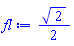 (1/2)*2^(1/2)