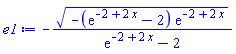 -(-(exp(-2+2*x)-2)*exp(-2+2*x))^(1/2)/(exp(-2+2*x)-2)