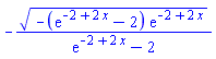 -(-(exp(-2+2*x)-2)*exp(-2+2*x))^(1/2)/(exp(-2+2*x)-2)