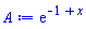 exp(-1+x)