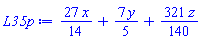 (27/14)*x+(7/5)*y+(321/140)*z