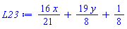 (16/21)*x+(19/8)*y+1/8
