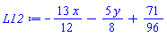 -(13/12)*x-(5/8)*y+71/96