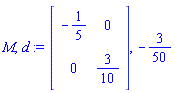 Matrix(%id = 18446744074358842782), -3/50