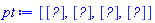 pt := [Vector(3, {(1) = 1, (2) = 1, (3) = 1}), Vector(3, {(1) = 2, (2) = 1, (3) = 1}), Vector(3, {(1) = 3, (2) = 1, (3) = 0}), Vector(3, {(1) = 4, (2) = 1, (3) = 1})]