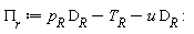 Pi__r := D__R*p__R-D__R*u-T__R:
