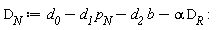 D__N := -D__R*alpha-b*d__2-d__1*p__N+d__0: