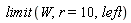 limit(W, r = 10, left)