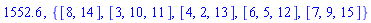 1552.6, {[8, 14], [3, 10, 11], [4, 2, 13], [6, 5, 12], [7, 9, 15]}