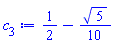 1/2-(1/10)*5^(1/2)