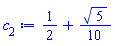 1/2+(1/10)*5^(1/2)