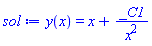 y(x) = x+_C1/x^2