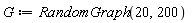 G := RandomGraph(20, 200)