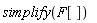 simplify(F[])
