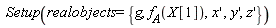 Setup(realobjects = {g, diff(x, x), diff(y(x), x), diff(z(x), x), f__A(X[1])})