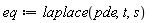 eq := laplace(pde, t, s)