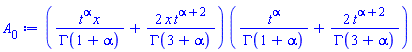 (t^alpha*x/GAMMA(1+alpha)+2*x*t^(alpha+2)/GAMMA(3+alpha))*(t^alpha/GAMMA(1+alpha)+2*t^(alpha+2)/GAMMA(3+alpha))