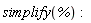 simplify(%)
