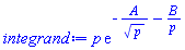 p*exp(-A/p^(1/2)-B/p)
