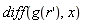 diff(g(diff(r(x), x)), x)
