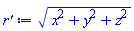 (x^2+y^2+z^2)^(1/2)