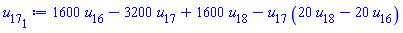 1600*u[16]-3200*u[17]+1600*u[18]-u[17]*(20*u[18]-20*u[16])