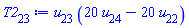 u[23]*(20*u[24]-20*u[22])