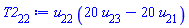 u[22]*(20*u[23]-20*u[21])