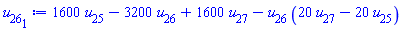 1600*u[25]-3200*u[26]+1600*u[27]-u[26]*(20*u[27]-20*u[25])