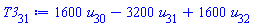 1600*u[30]-3200*u[31]+1600*u[32]