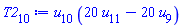 u[10]*(20*u[11]-20*u[9])