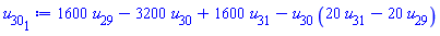 1600*u[29]-3200*u[30]+1600*u[31]-u[30]*(20*u[31]-20*u[29])