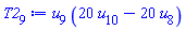 u[9]*(20*u[10]-20*u[8])