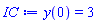 y(0) = 3